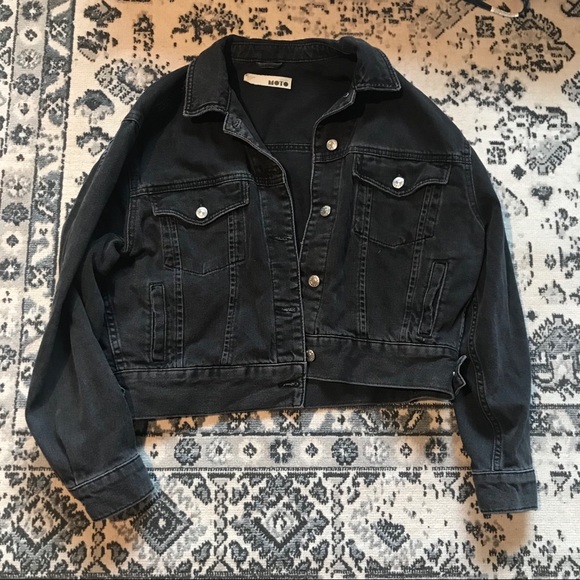 Topshop Jackets & Blazers - Black Topshop Jean Jacket